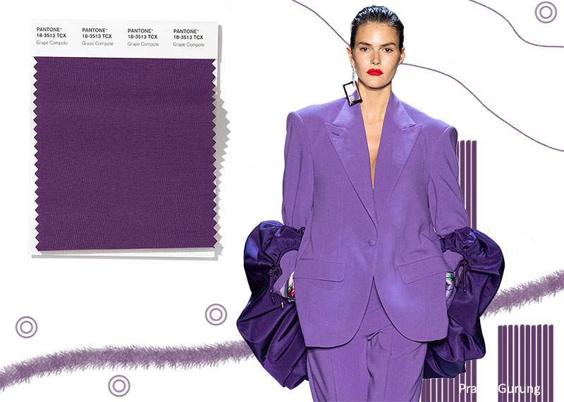 Pantone Spring/ Summer 2020 Colors Trends: Grape Compote