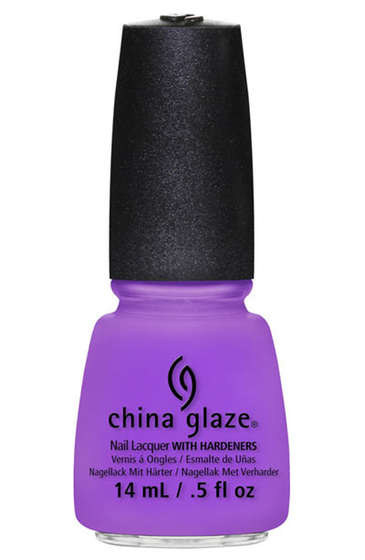 Best Purple Nail Polish Colors: China Glaze Nail Lacquer with Hardeners in That’s Shore Bright CR
