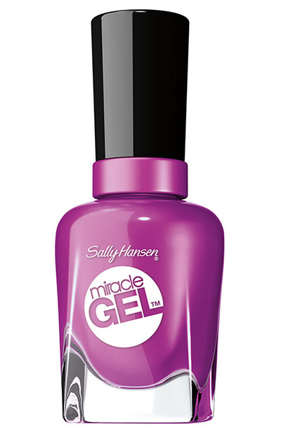 Best Purple Nail Polish Colors: Sally Hansen Miracle Gel in Hunger Flames 
