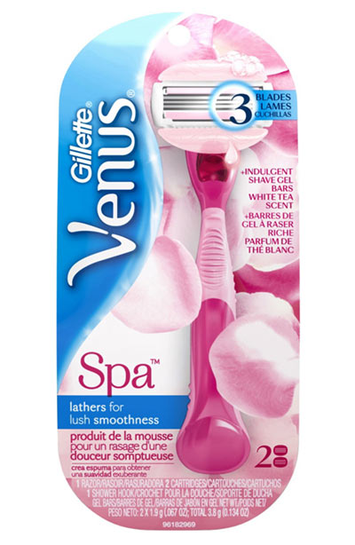 Best Razors for Women: Gillette Venus Spa Breeze Razor with Refills
