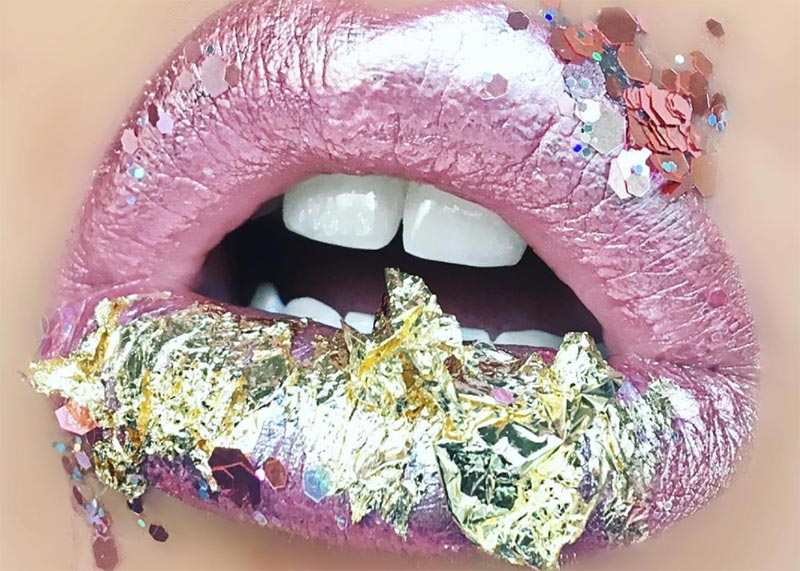 Metallic Lips Makeup Ideas
