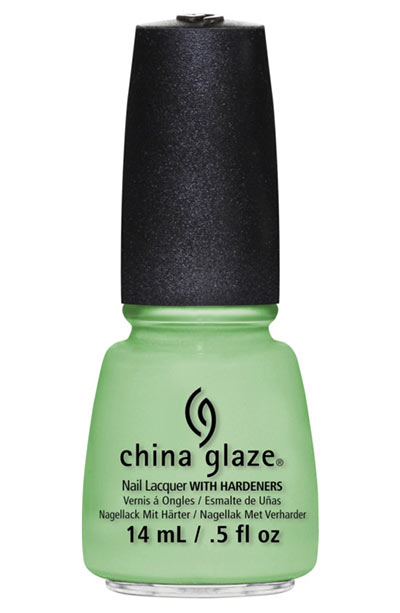 Best Green Nail Polish Colors: China Glaze Nail Lacquer in Highlight of My Summer CR