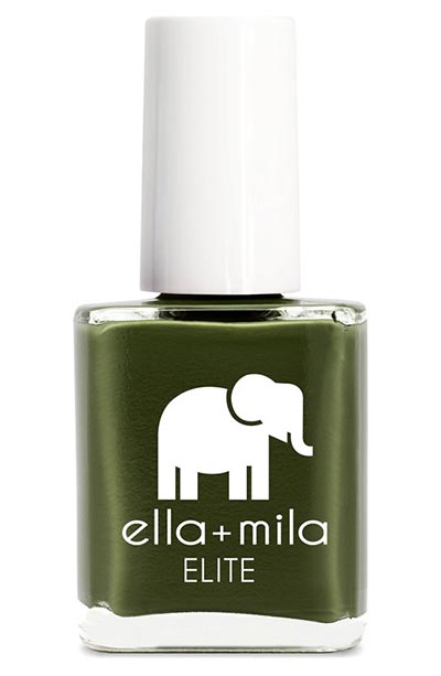 Best Green Nail Polish Colors: Ella+Mila Elite Nail Polish in Bon Voyage 