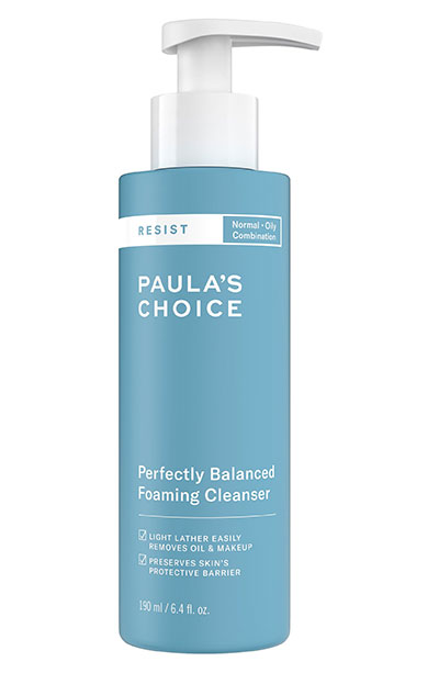 Best Acne Face Wash/ Cleansers for Combination Skin: Paula’s Choice Resist Perfectly Balanced Foaming Cleanser