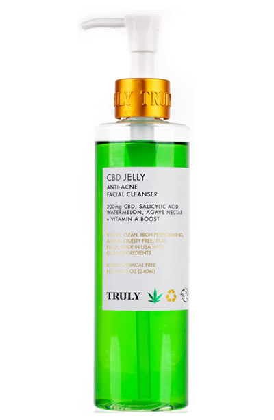 Best Acne Face Wash/ Cleansers for Dry Skin: Truly CBD Jelly Anti Acne Facial Cleanser