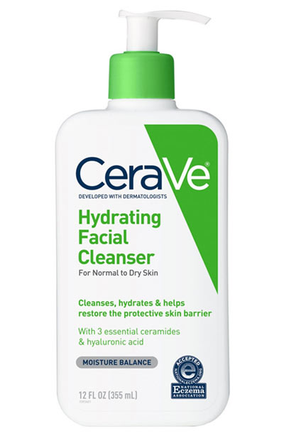 Best Acne Face Wash/ Cleansers for Normal Skin: CeraVe Hydrating Facial Cleanser For Normal To Dry Skin