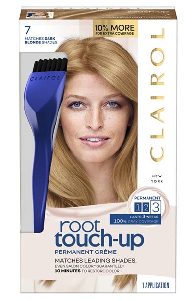 Best Dark Blonde Hair Dye Options: Clairol Nice 'N Easy Root Touch-Up in Dark Blonde 7 