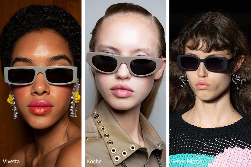 Spring/ Summer 2020 Sunglasses Trends: Elongated Slim Sunglasses