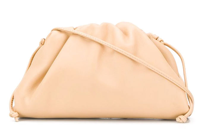 Best Designer Nude Bags: Bottega Veneta The Pouch Nude Handbag