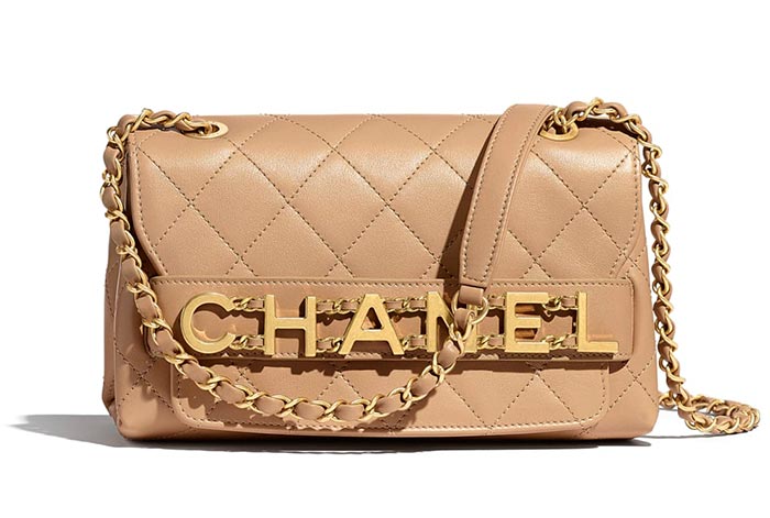 Best Designer Nude Bags: Chanel Small Flap Nude Handbag