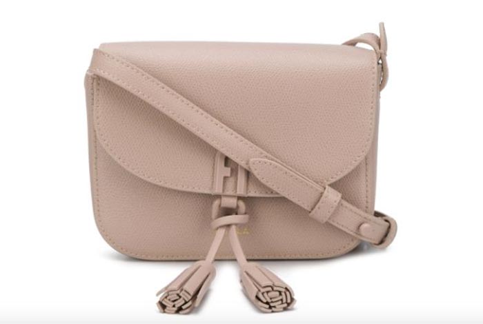 Best Designer Nude Bags: Furla 1927 Tassel-Embellished Nude Handbag
