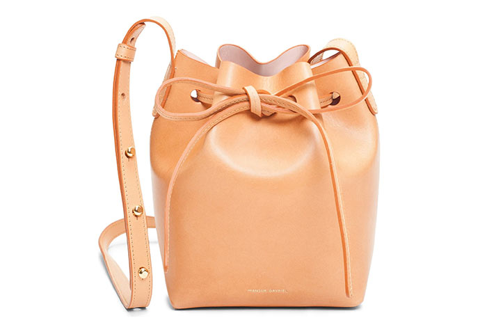 Best Designer Nude Bags: Mansur Gavriel Mini Bucket Nude Handbag