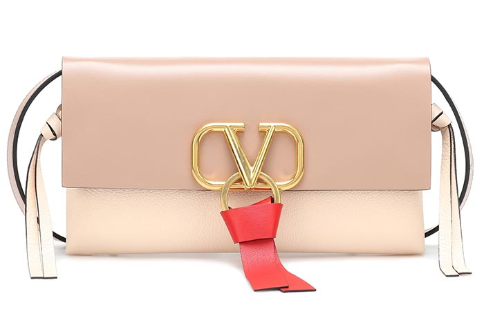 Best Designer Nude Bags: Valentino Garavani Vring Small Nude Handbag