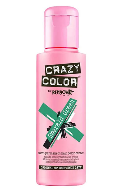 Best Green Hair Dye Kits: Crazy Color Hair Color in Emerald Green 53