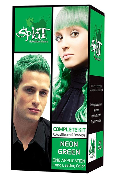 Best Green Hair Dye Kits: Splat Rebellious Colors Complete Kit in Neon Green