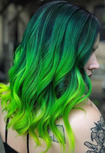 63 Offbeat Green Hair Color Ideas in 2022 to Inspire - Glowsly