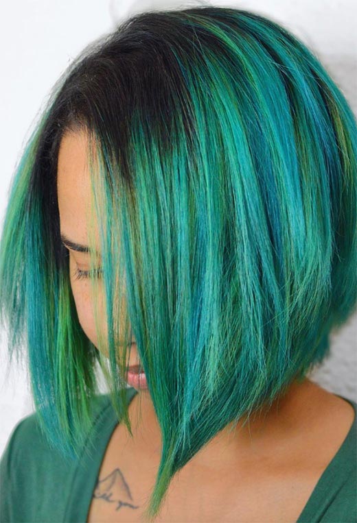 63 Offbeat Green Hair Color Ideas in 2022 to Inspire - Glowsly