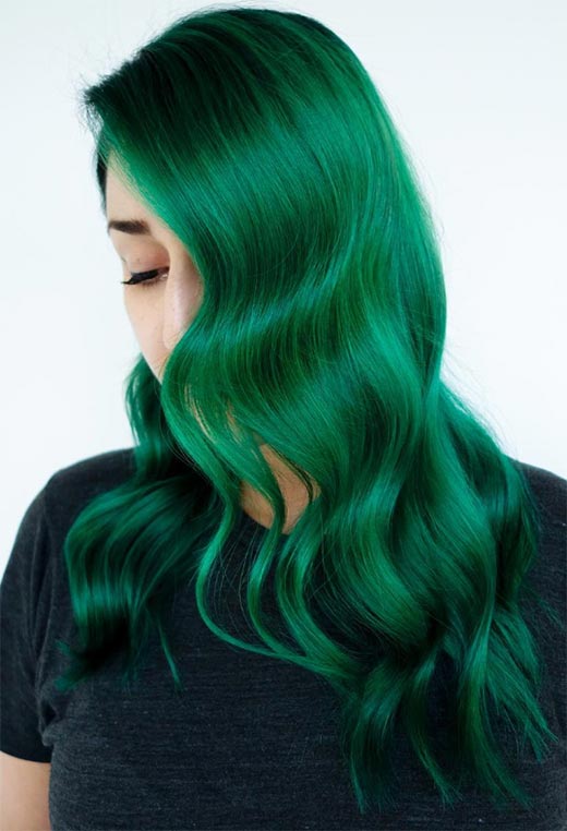 How to Dye Hair Green at Home - Glowsly