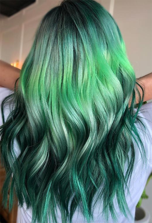 How to Dye Hair Green at Home - Glowsly
