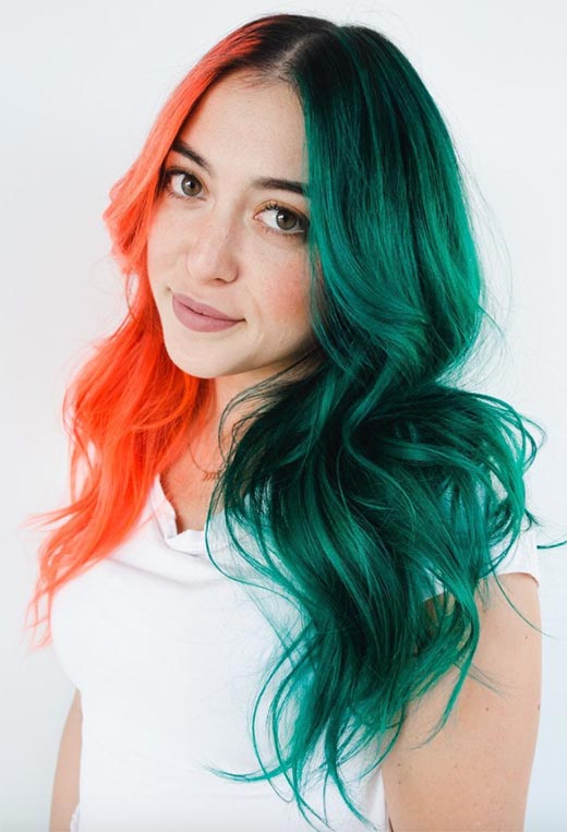 Makeup Tips for Green Hair