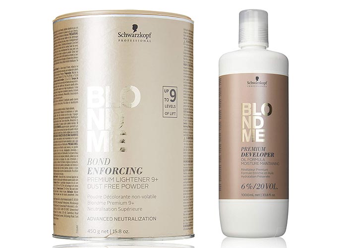 Platinum Blonde Hair Dye Kits: Schwarzkopf Professional Blond Me Premium Lift 9 