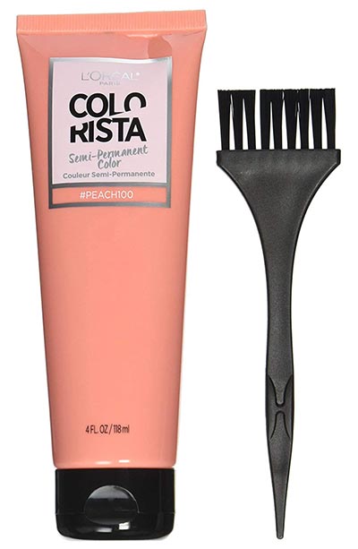 Strawberry Blonde Hair Dye Kits: L'Oréal Paris Colorista Semi-Permanent Hair Color for Light Bleached or Blondes in Peach