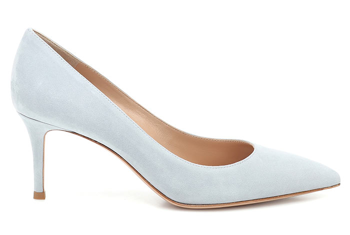 Best Wedding Shoes: Blue Bridal Shoes: Gianvito Rossi Gianvito 70 Pumps