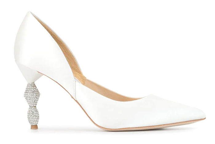 Best Wedding Shoes: Glamorous Bridal Shoes: Badgley Mischka Evan Satin Pumps