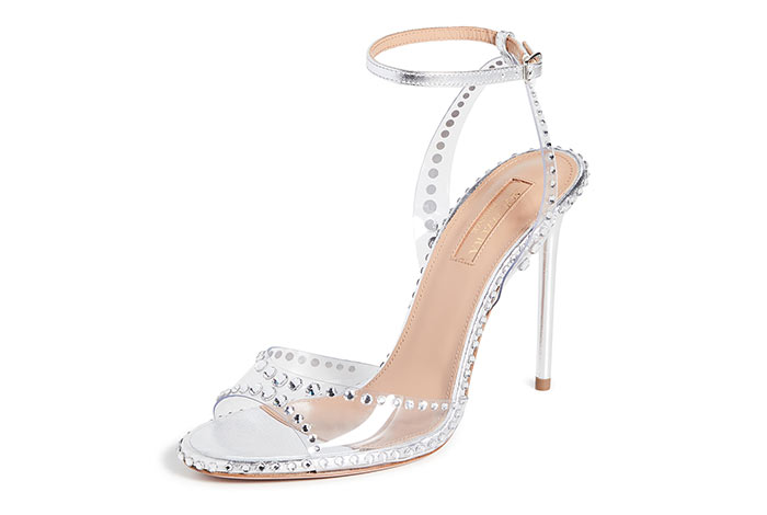 Best Wedding Shoes: Metallic Bridal Shoes: Aquazzura Dream Sandals
