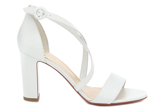 Best Wedding Shoes: White Bridal Shoes: Christian Louboutin Loubi Bee Sandals