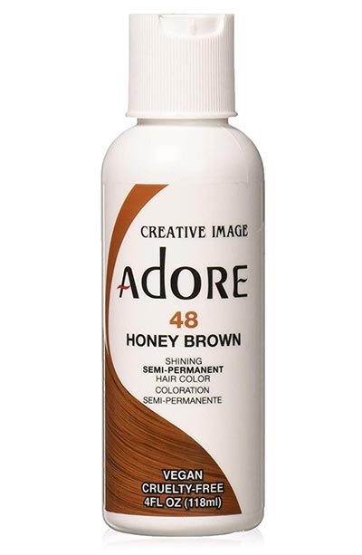 Light Brown Hair Dye Kits: Adore Semi-Permanent Hair Color in #048 Honey Brown