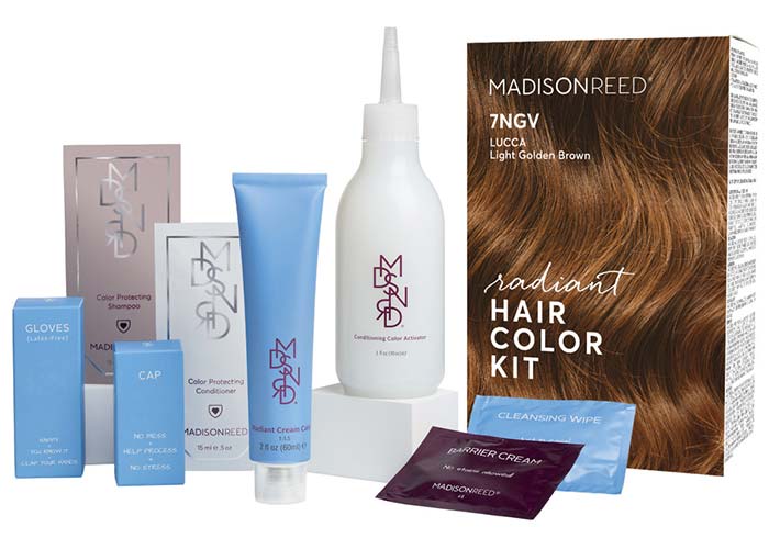 Light Brown Hair Dye Kits: Madison Reed Radiant Hair Color Kit in 7NGV Lucca Light Brown