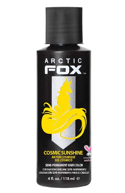 Best Yellow Hair Dye Kits: Arctic Fox Semi-Permanent Hair Color in Cosmic Sunshine