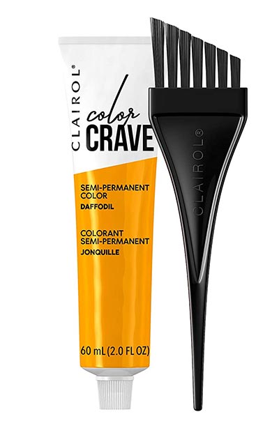 Best Yellow Hair Dye Kits: Clairol Color Crave Semi-Permanent Hair Color in Daffodil