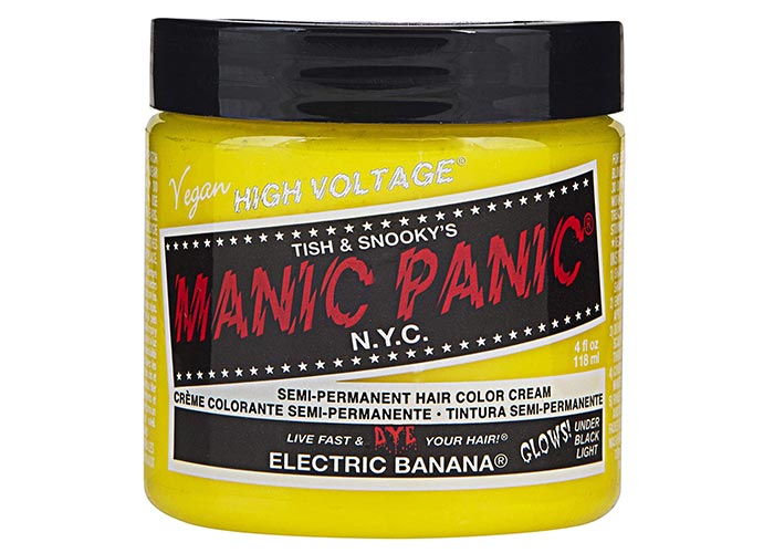 Best Yellow Hair Dye Kits: Manic Panic Semi-Permanent Hair Color in Electric Banana