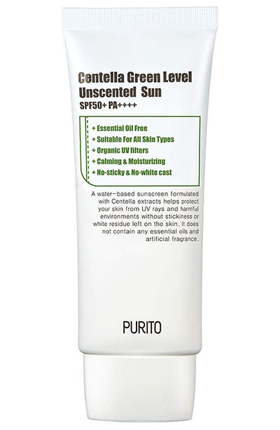 Best Sensitive Skin Products: Purito Centella Green Level Unscented Sun SPF50+ PA++++