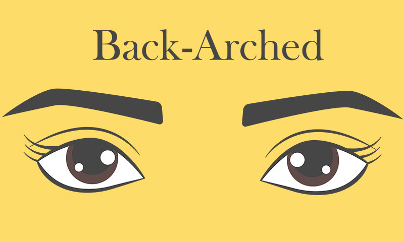 Eyebrow Shapes: Back-Arched Eyebrows
