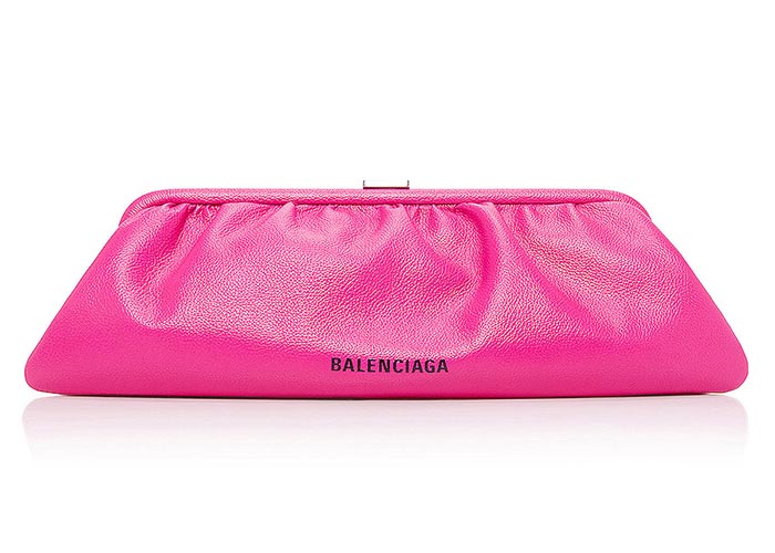 Best Designer Pink Bags: Balenciaga XL Cloud Clutch