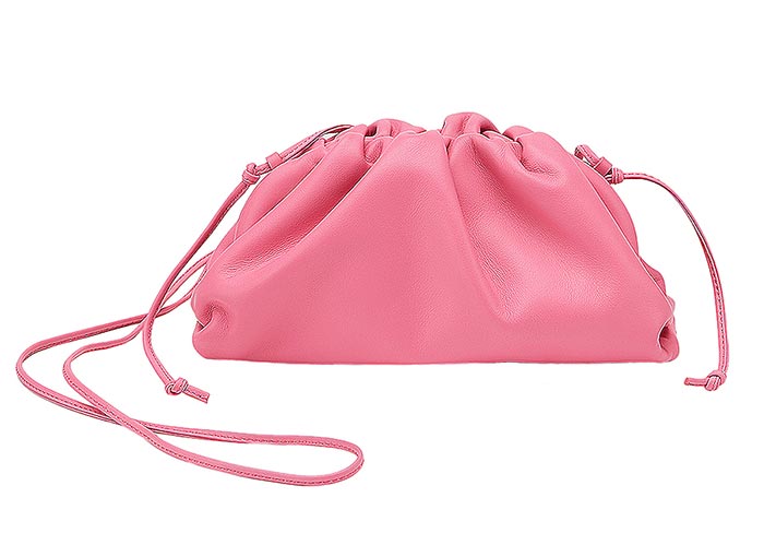 Best Designer Pink Bags: Bottega Veneta Mini Pouch Clutch