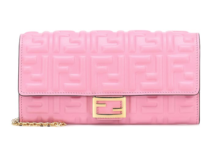 Best Designer Pink Bags: Fendi The Baguette Continental Pink Bag