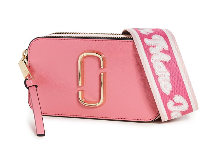 Best Designer Pink Bags: Marc Jacobs Snapshot Crossbody Bag 