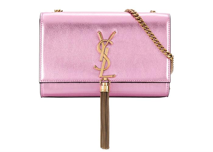 Best Designer Pink Bags: Saint Laurent Kate Small Shoulder Bag