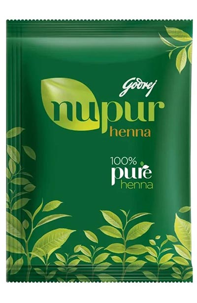 Best Henna Hair Dyes: Godrej Nupur Henna Natural Mehndi for Hair Color with Goodness of 9 Herbs