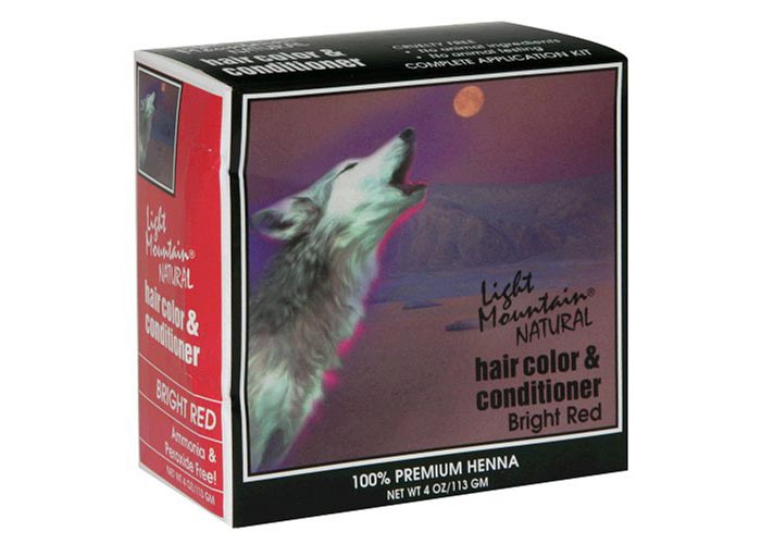 Best Henna Hair Dyes: Light Mountain Natural Hair Color & Conditioner in Bright Red