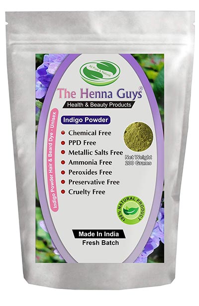 Best Henna Hair Dyes: The Henna Guys Indigo Powder for Hair Dye