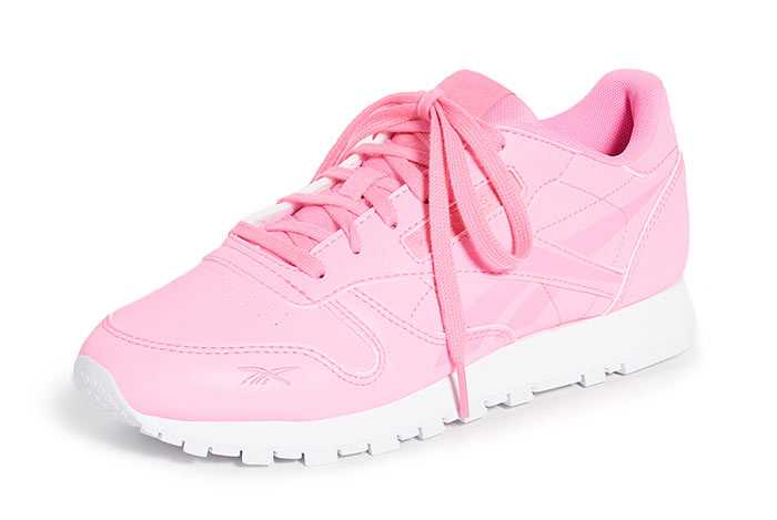 Best Pink Sneakers & Trainers for Women: Reebok Classic Lace-Up Sneakers 