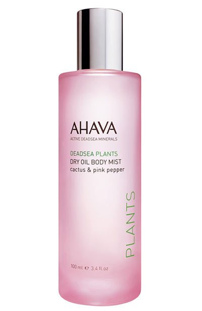 Best Body Mists & Sprays for Women: Ahava Dry Oil Body Mist Cactus & Pink Pepper