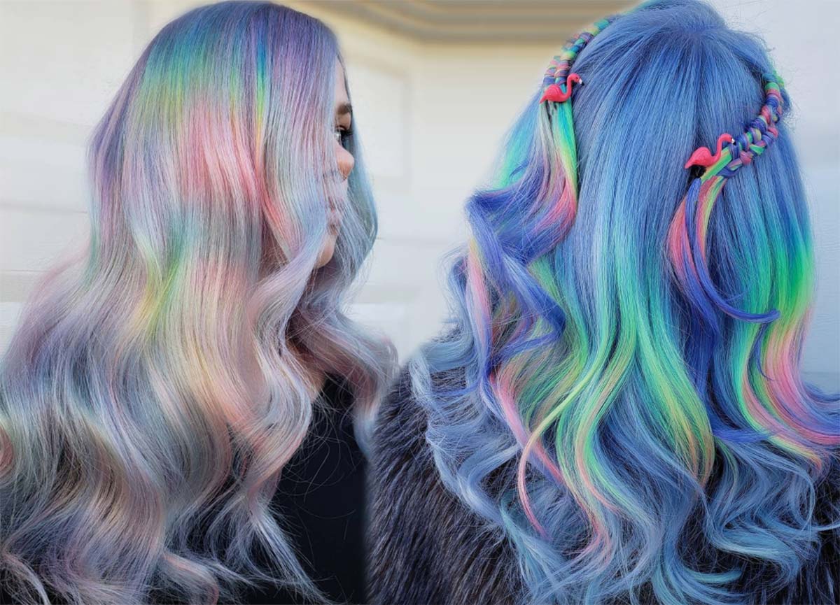 Magical Holographic Hair Color Ideas