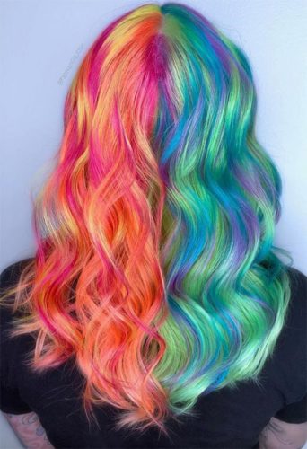 53 Magical Holographic Hair Color Ideas to Embrace the Pastel Rainbow