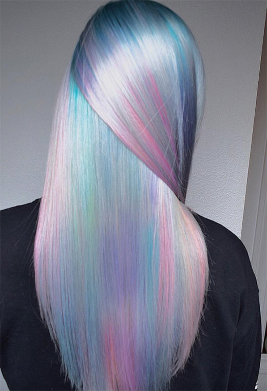 Holographic Hair Color Ideas